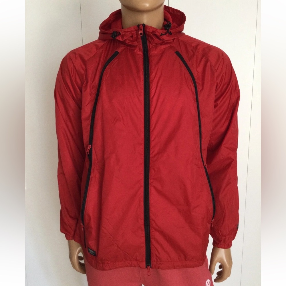 10 Deep Better Since’95 Red Triple Zip Windbreaker Jacket Size L